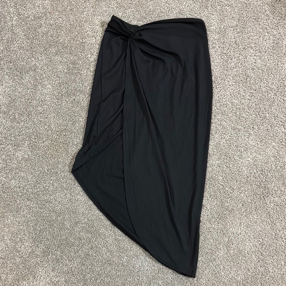 Beach ready Side Slit Black Women's Skirt